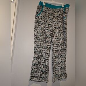 NWT Cacique (by Lane Bryant) Women's Plus Size Gray and Teal PJ pants Size 18/20